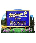 New Hampshire State Welcome Sign Artwood Fridge Magnet - $7.49