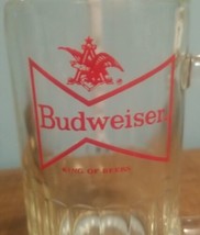 Budweiser King Of Beers Mug 5.5&quot; Tall Clear - $7.79