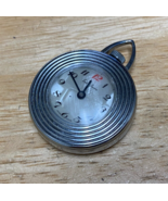 Vintage Ever Swiss Lady Silver MOP Dial Hand-Wind Necklace Pendant Pocke... - $32.29
