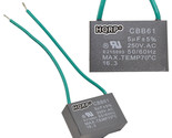 2-Pack Motor Ceiling Fan Capacitor CBB61 5uf 2-Wire Replacement Voltage:... - $22.99