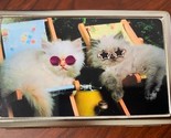 Kittens Who Chill Silver Metal Smoking Cigarette Case RFID Protection Wa... - $16.78