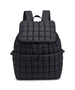 Alex Nylon Quilted Puffer Backpack Black - $1,258.03 MXN
