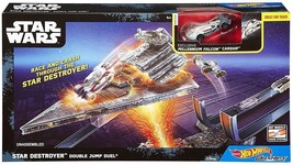 Star Wars Carships Double Jump Star Destroyer Battle Playset - Hot Wheels DPV38 - £17.63 GBP