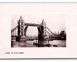 RPPC Tower Bridge Londra Inghilterra Cartolina P28 - $3.03