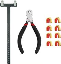 Archery Bow String Nocking Points Set with T Square Ruler Black - $18.04