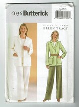 Butterick Sewing Pattern 4036 Misses Jacket Pants Size 12-16 - £10.04 GBP