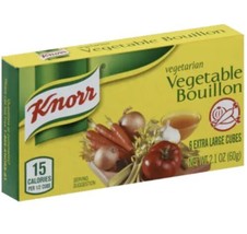 Knorr Vegetable Bouillon 6 Cubes 2.1 Oz (Pack Of 8 Boxes) - £39.56 GBP