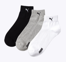 Puma Creora Quarter Socks 5pcs Unisex Sportswear Casual Socks NWT - £22.34 GBP