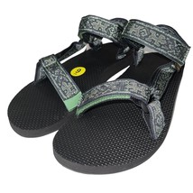 Teva Sandals Mens Green Original Universal Sports Hiking Trail Strappy Quick Dry - £49.04 GBP