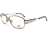 CAZAL Brille Rahmen MOD.1256 COL.003 Brown Gold Silber Muster 52-15-140 - $186.08