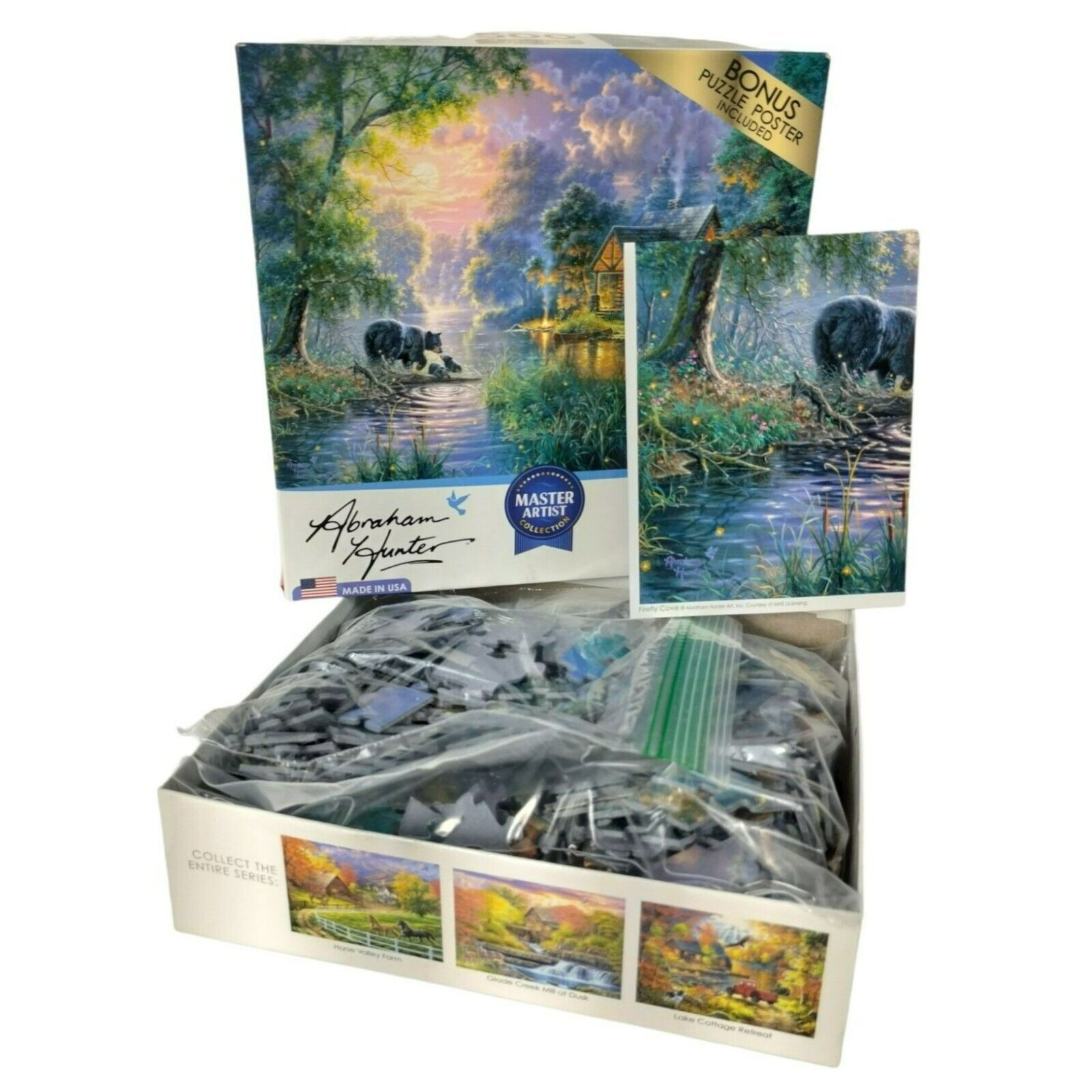 Primary image for Abraham Hunter Firefly Cove Master Artist 500 Piece Jigsaw Puzzle 100% Complete