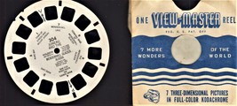 Viewmaster Reel,1950,Juneau And The Mendenhall Glacier,Alaska,304 Sawyer  - £3.01 GBP