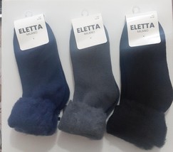 6 Calcetines Corto Suave de Mujer Eletta Milano Medias Vellón Con Solapa... - £14.02 GBP