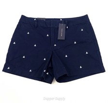 Tommy Hilfiger Women’s Size 8 Shorts Masters Navy Walking Sail Boats New - $19.69