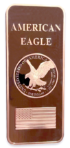 1 LB TROY OUNCE/OZ .999 Pure Metal Walking Liberty Eagle Bar Gold Copper Silver - £22.13 GBP