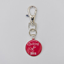 Quilting Dots Quilting Diva Scissor Fob with Swivel Clip - $12.95