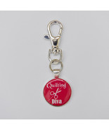 Quilting Dots Quilting Diva Scissor Fob with Swivel Clip - $17.63 CAD