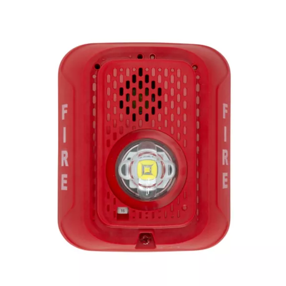  System Sensor P2RLED Two-Wire Horn/Strobe, Wall Mount, Red, FIRE Lettering - $1,375.67 MXN