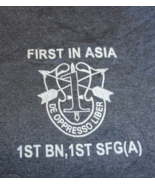 DISCONTINUED 1ST BN. 1ST SFG (A)  SPECIAL FORCES FIRST IN ASIA UNIT SHIR... - $72.89