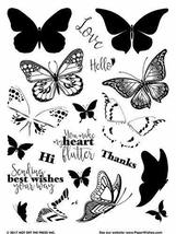 Hot Off The Press Layering Butterflies Clear Silicone Stamp Set - £9.30 GBP