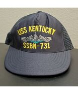 VTG USS Kentucky SSBN-731 Navy Embroidered Hat Submarine Dolphins RARE M... - $739.30 MXN