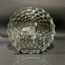 VTG Indiana Colony Glass Whitehall Cubist Cake Plate Serving Platter 12 3/8 In. - £11.50 GBP
