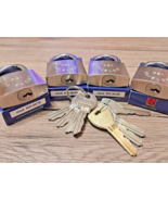 4 X RIELDA Keyed Alike Padlocks Re-programable High Security/With  8 +1 Keys - €311,99 EUR - €337,56 EUR