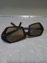 ORIGINAL 1960s 1970s Milsol Sunglasses Frames Italy Amber  - £32.93 GBP