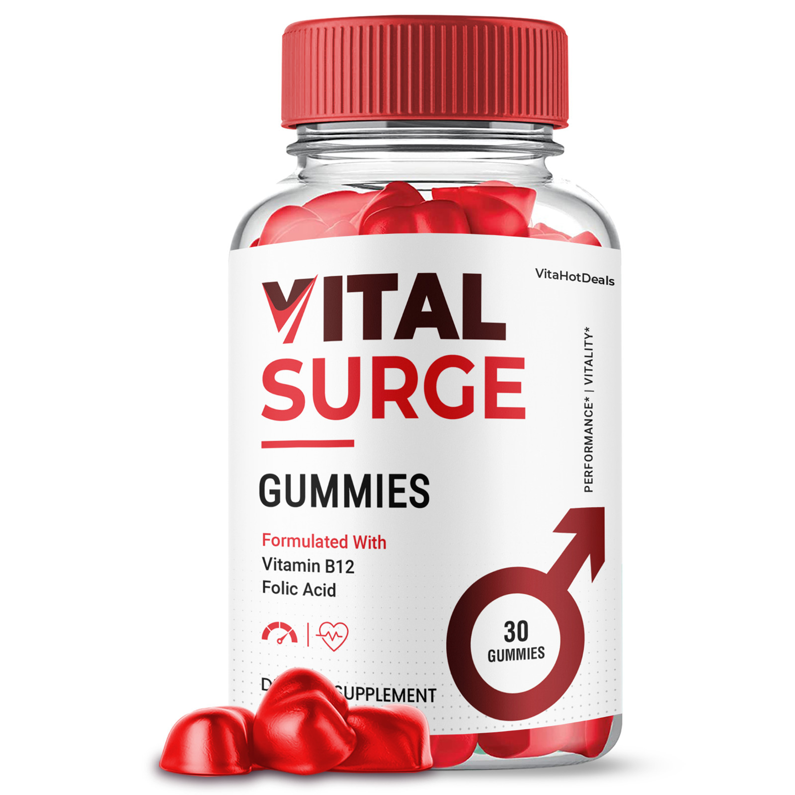 1 Pack Vital Surge Gummies For Men, VitalSurge Maximum Strength Formula - $31.98