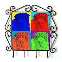 Shar-Pei- clothes hanger with an image of a dog. Collection. Andy Warhol Style - £15.97 GBP