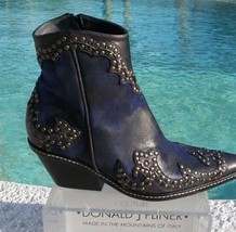 Donald Pliner Western Couture Vintage Suede Crush Leather Boot Shoe New ... - $250.00