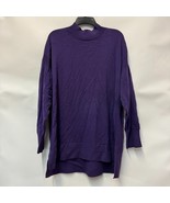 Karen Scott Womens XXL Oasis Purple Mock Neck Long Sleeve Sweater NWT CT59 - $436.44 MXN