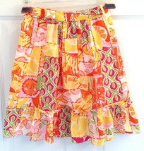 Lilly Pulitzer 6 Happiest Hour Patch Girls Ruffled Skirt Pull-on Elastic... - £10.11 GBP