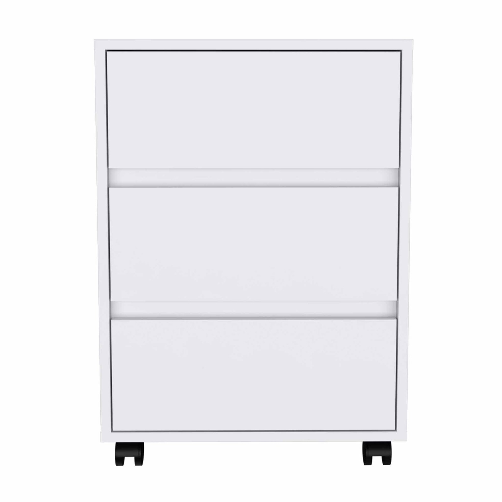 18&quot; White Three Drawer Rolling Cabinet - $278.34