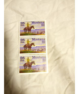 1989 Montana Commemorative Statehood 25¢ USA Postage Stamp- 2401- 3 Stamps - £2.33 GBP