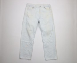 Vintage 80s Levis 501xx Mens 36x30 Distressed Button Fly Original Fit Jeans USA - £110.73 GBP