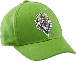 adidas Men&#39;s Seattle Sounders FC Men&#39;s Basic Structured Flex Cap, Green,... - £10.89 GBP