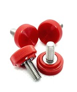 M4 Knurled Thumb Screw Bolts Multiple lengths Red Clamping Knob Stainles... - $20.07 CAD+