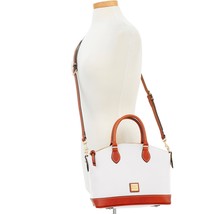 NEW Dooney &amp; Bourke Pebble Grain Darcy Satchel WHITE - $3,495.58 MXN