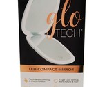 Glo Tech LED Compact Miror 1X &amp; 10X Magnification 3 Light Color Settings... - £11.62 GBP