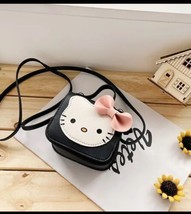 SANRIO HELLO KITTY Mini Girls Backpack Crossbody Coin Purse Bag New Black - $190.36 MXN