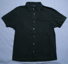 Banana Republic Black Short Sleeve Button-Up Shirt XL - £11.18 GBP