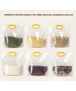 5pcs X3KG Cereals Sealed Bag, Fresh-keeping Bag,Transparent Kitchen Food... - £8.51 GBP