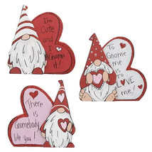 Set of 3 Heart Gnomes/Love Hanging Wall Home Décor - £18.31 GBP