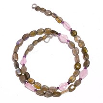 Natural Labradorite Rose Quartz Amethyst Gemstone Beads Necklace 17&quot; UB-2919 - £7.79 GBP