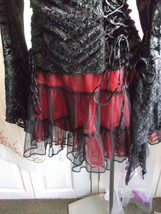 Black And Red Double Layer Tutu skirt.fancy dress/party. size small. new - $41.70