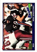 1991 Topps Mike Singletary Chicago Bears HOF NFL Football Card 176 - £1.19 GBP
