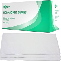 Premium Non-Sterile Non-Woven 4PLY Gauze Swabs 10cm x 20cm x 100 - $5.41