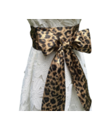 Women&#39;s Leopard Print Wrap Tie Sash Belt One Size - £7.50 GBP