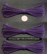 3 Rolls hemp beading cord 90&#39; purple .5-1mm create necklaces lace 27 meter m110b - £2.29 GBP